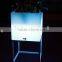 Plastic PE Rectangle Night Club Bar Glowing Led Cube Shaped Ice Bucket