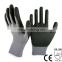 NMSAFETY high technology15 gauge nylon and spandex foam nitrile coated work gloves
