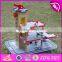 2017 new products children parking toy small wooden toy garage W04B047