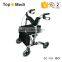 China suppliers TOPMEDI Rehabilitation Therapy Supplies lightweight 4 wheel folding rollator walker