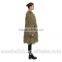 best selling fashion green sheepskin long coats for ladies