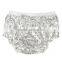 Wholesale Girls Sequin Shorts Newborn Baby Sequin Bloomers With Butterfly Knot