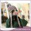 Knitted beanie with bow wholesale