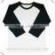 100% Cotton Plain Ladies Baseball Tee 3/4 Raglan Sleeve Baseball T Shirt Contrast 2 Tone Unisex Baseball T-Shirt Wholesale