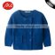 best selling products blue cardigan pocket button sweaters for kids with high quality