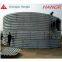 Large diameter galvanized corrugated steel pipe culvert