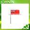 Sedex certificated 100% polyester high quality Red English hand flag