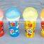 Doraemon design promotional kids plastic pp cup with ball shape lid