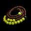 Art personality linden wood bracelets multi ring beads long Vintage folk style