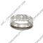 top quality fashion classic men's engraved ring silver color with cross for women titanium ring