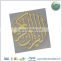 Custom Electroforming Nickel Metal Sticker, Customized Fashion Shiny Gold Metal Decorative Logo Sticker