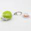 High quality cute carton hedgehog Promotional Gifts LED sound key chain