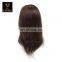 Wholesale Beauty Salon Equipment Female Mannequin Head 100% Human Hair Barber Pricetice Black Training Mannequin Head