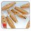 Fashionable 2 Holes Wheat Yellow Horn Color Resin Toggle Has Metal Hats On Two Sides