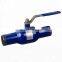 Small Size Lever Operated All-Welded Ball Valve for welding for heat supply