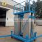 7LSJLII Shandong SevenLift perfect ce certified hydraulic 2 post vehicle aluminum vertical aerial man work electric lifts