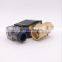 GOGO Normally Closed Brass Small Gas 2 way water Direct acting solenoid valve 1/2" BSP 220V AC NBR Seals Air compressor valve