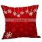 Household Decorative Christmas cotton linen Throw Pillow case cover  For Sofa