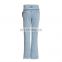 TWOTWINSTYLE Casual Tassel Lace Up Sashes Bag Women's Pant High Waist Loose Wide Leg Pants
