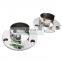 Stainless Steel Slot Pipe Flange 50.8mm Wall Mounted Flange Slot Tube Ending Base