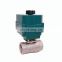 CTF-001 12v dc motor control ball valve electric operated valve DC12v CR01 two wires 2'' DN50 stainless steel with manual
