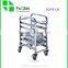 Bakery Helper Double Line Stainless Steel Kitchen Utensil Rack with Wheels                        
                                                Quality Choice