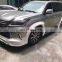 For Lexus LX570 2016 Upgrade WALD Style Body Kit Front lip Rear lip Wheel Eyebrow Spoiler