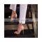 2021 new summer heel black color plus size pu square open toe women's ankle strap adjustable buckle sandals high heel shoes sexy