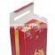 Foldable Cardboard Paper Bottle Wine Packaging Box with PVC Window Spirit Pack Carton with Plastic Handle