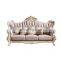 Pink Antique Sofa furniture love seat 1+2+3 European Style Genuine Leather living room Sofa Sets