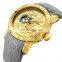 BIDEN 0129 Hot Sale Product Men Quartz Analog Gold Watches Rubber Strap Watch Men
