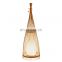High Quality Living Room Floor Lamp Bamboo Lampshade Minimalist Modern Standing Light LED Floor Lamp for Indoor