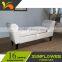Marsha Modern Scroll Arm Faux Leather Storage Bench Bed End Foot Stool