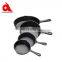 Square rectangular enamel pre-seasoned cast iron skillet