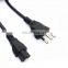 Wholesale Customization Specs 3 Pin Black Laptop Computer Charging Cable Power Cord
