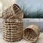 Multiuse Water Hyacinth Basket Planter Plant Holder Basket Handwoven Natural Basket Cheap Wholesale
