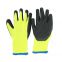 Best 7gauge polyester loop napping liner latex crinkle Men's Insulated Warm Work Gloves For Cold Weather
