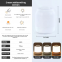 Modern USB Rechargeable Cordless LED Night Table Lamp Dimmable Touch Control Bedroom Camping Hotel Ambient Lighting ABS Body