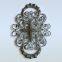 Wrought iron roses elegantly metal decorate for outdoor garden fence