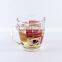 Wholesale 400ml clear glass mug cup with handle better than tooth mug/beer mug