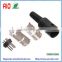 Plastic 180 degree style 5 Pin DIN Male plug Solder Connnector for Medical Equipment