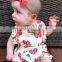 Latest Design European Style Baby Rompers 2016 Fashion Children Clothes Strawberry Tape Rompers