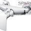 Square chrome brass cartridge basin faucet single mixer