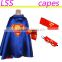 2016 children Superhero Cape masks Halloween costume kid party Capes cuffs batman kids cloak wholesale adult cape