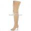 Fancy Hand Made Shoes boots Ladies Summer Peep Toe Long Boots Lace Up Thigh High Boots for Women