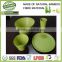 eco friendly bamboo firbre tableware/dinner set,green square cup/bowl/plate
