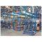 Steel mezzanine racking floor system