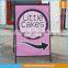 Outdoor advertising poster stand A board pavement sign