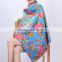 2015 custom digital printed silk beach scarves custom silk beach scarf printing                        
                                                Quality Choice