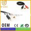 Brass rca audio cable audio cable for Mobile Phone Speaker MP3